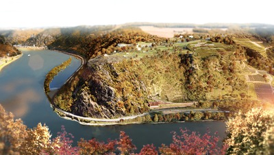Reorganization of the Loreleyplateau Oberes Mittelrheintal