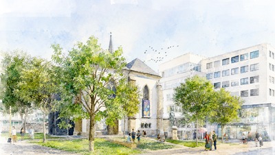 Grün-blaues Innenstadtband und Marktkirchenumfeld, Essen